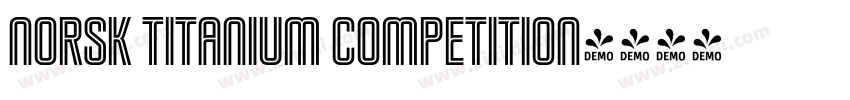norsk titanium competition字体转换
